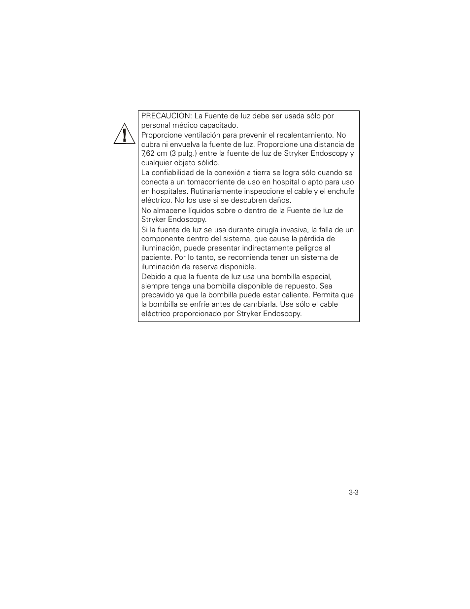 Welch Allyn Stryker Light Source For Q2002-00, Q2002-02, Q2002-04, Q2002-06 - User Manual User Manual | Page 43 / 160