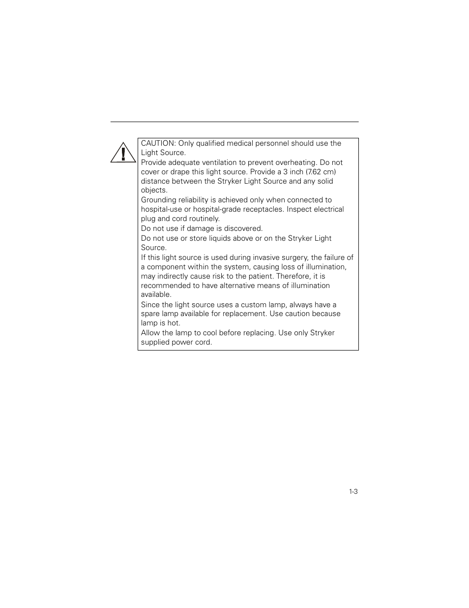 Welch Allyn Stryker Light Source For Q2002-00, Q2002-02, Q2002-04, Q2002-06 - User Manual User Manual | Page 7 / 160