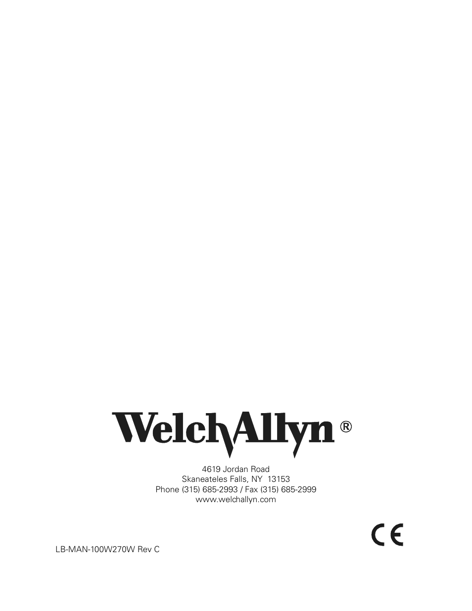 Welch Allyn CL300 Surgical IlluminatorCL - User Manual User Manual | Page 126 / 126