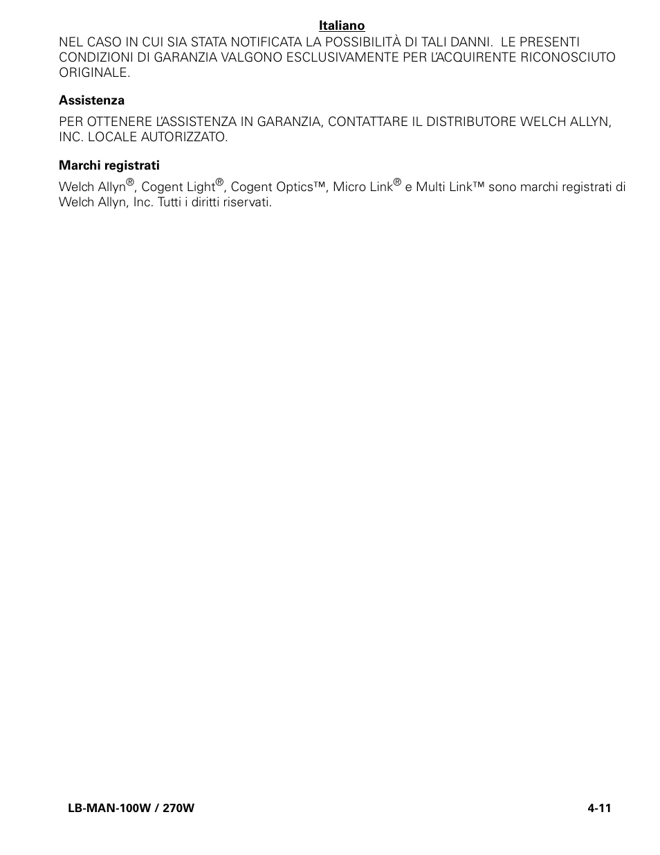 Welch Allyn CL300 Surgical IlluminatorCL - User Manual User Manual | Page 50 / 126