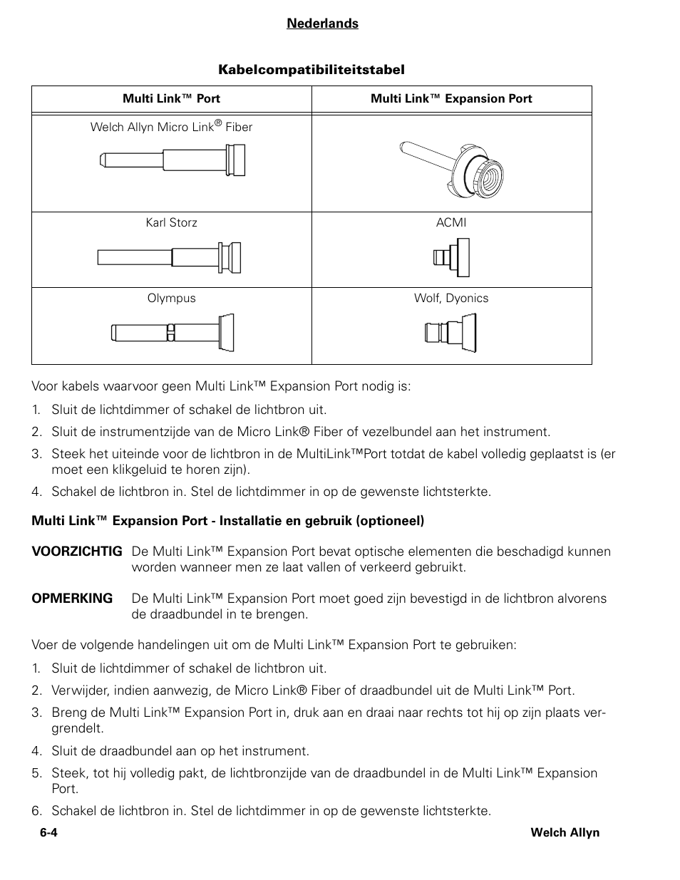 Welch Allyn CL300 Surgical IlluminatorCL - User Manual User Manual | Page 69 / 126