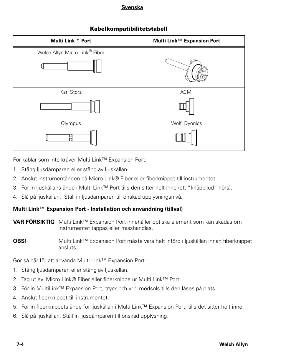 Welch Allyn CL300 Surgical IlluminatorCL - User Manual User Manual | Page 82 / 126
