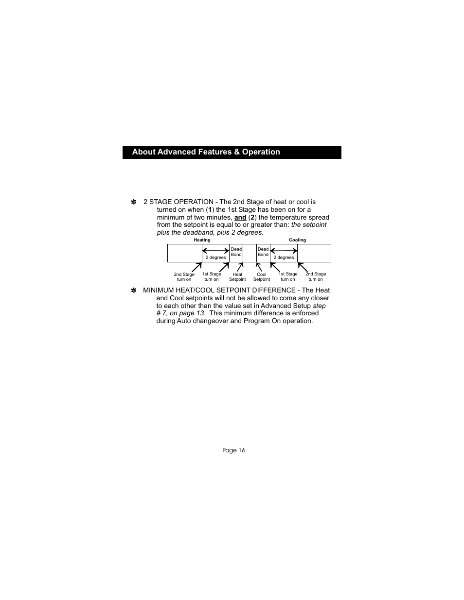 About advanced features & operation | Bryant TSTATBBPB501 User Manual | Page 17 / 22