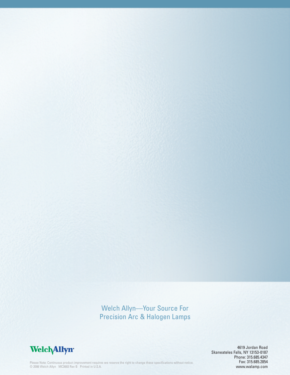 Welch Allyn Solarc Light - User Manual User Manual | Page 16 / 17