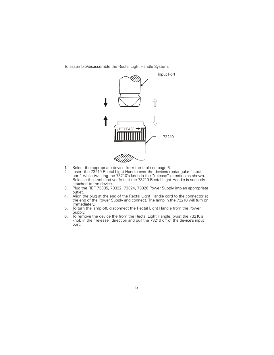 Welch Allyn 73210 6V Power Supply Rectal Light Handle - User Manual User Manual | Page 9 / 24