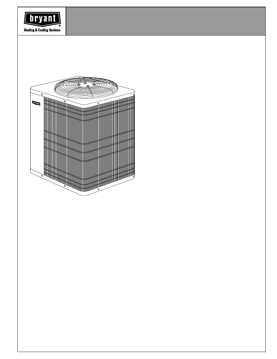 Bryant Electric Air Conditoner 597C User Manual | 28 pages