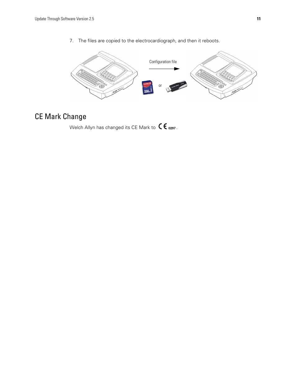 Ce mark change | Welch Allyn CP Series Electrocardiographs - User Manual User Manual | Page 13 / 40