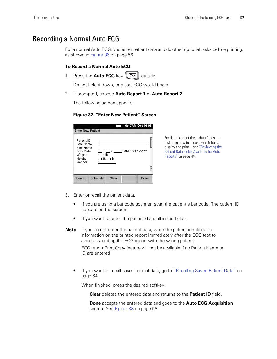 Recording a normal auto ecg | Welch Allyn CP Series Electrocardiographs - User Manual User Manual | Page 31 / 40