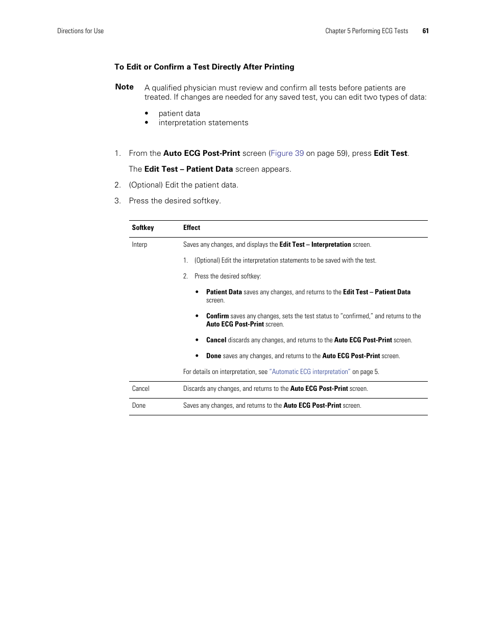 Welch Allyn CP Series Electrocardiographs - User Manual User Manual | Page 35 / 40