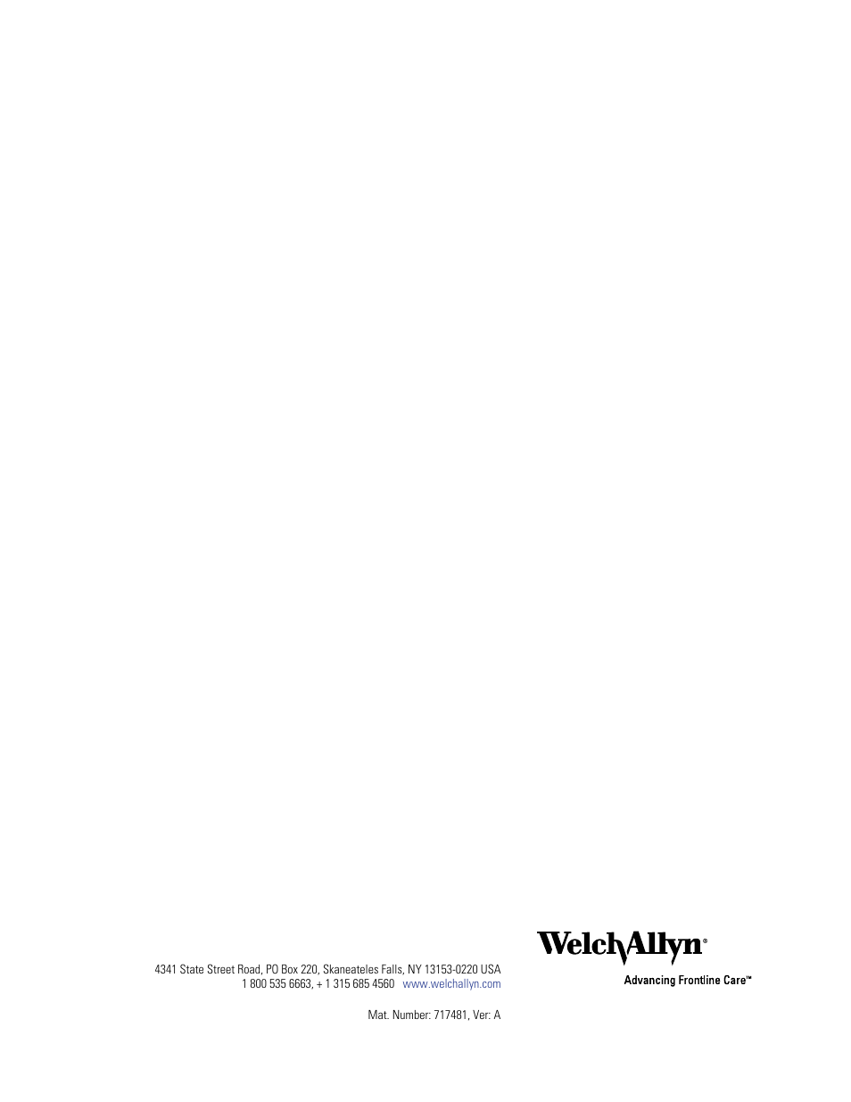 Welch Allyn CP Series Electrocardiographs - User Manual User Manual | Page 40 / 40