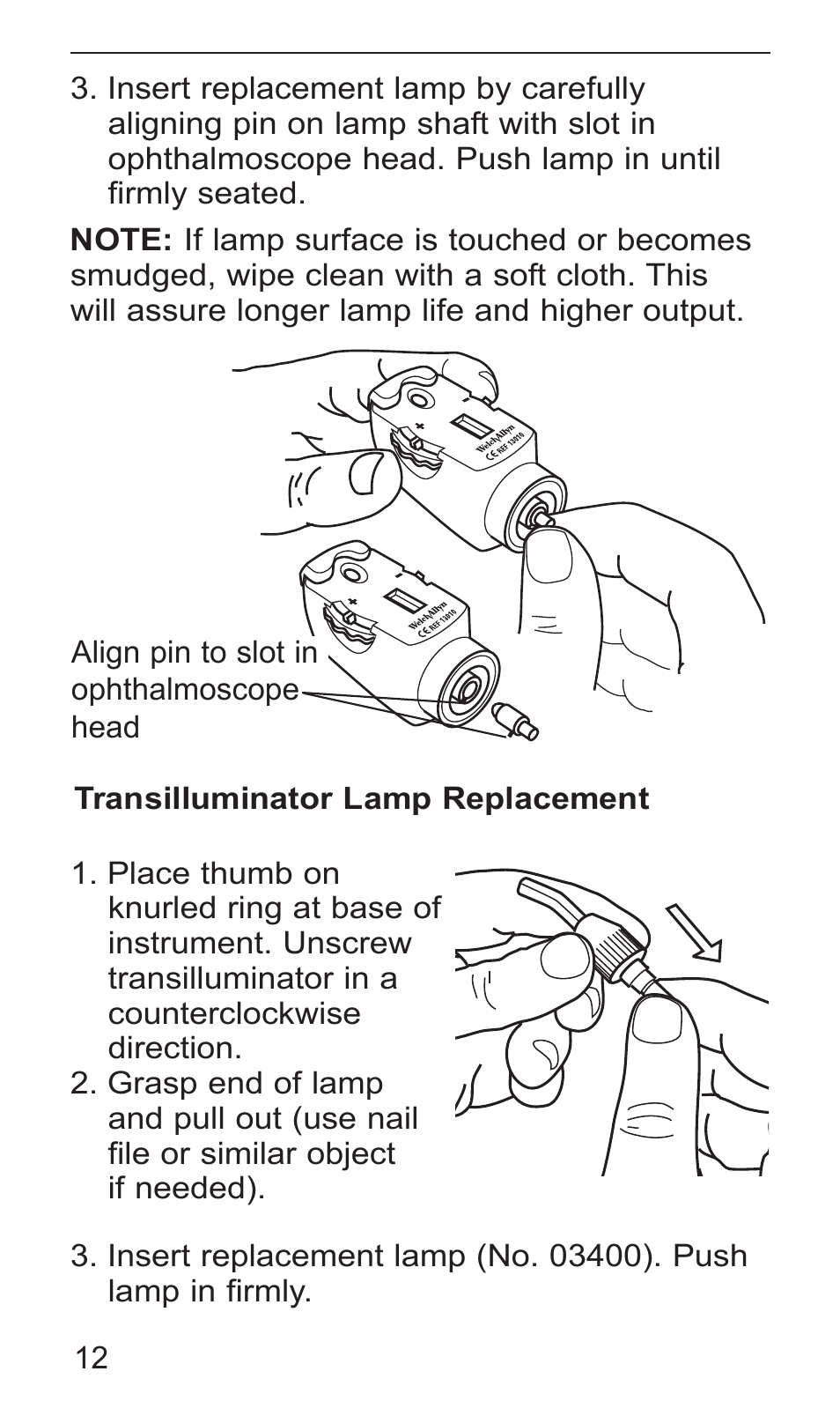 Welch Allyn PocketScopes - User Manual User Manual | Page 14 / 20