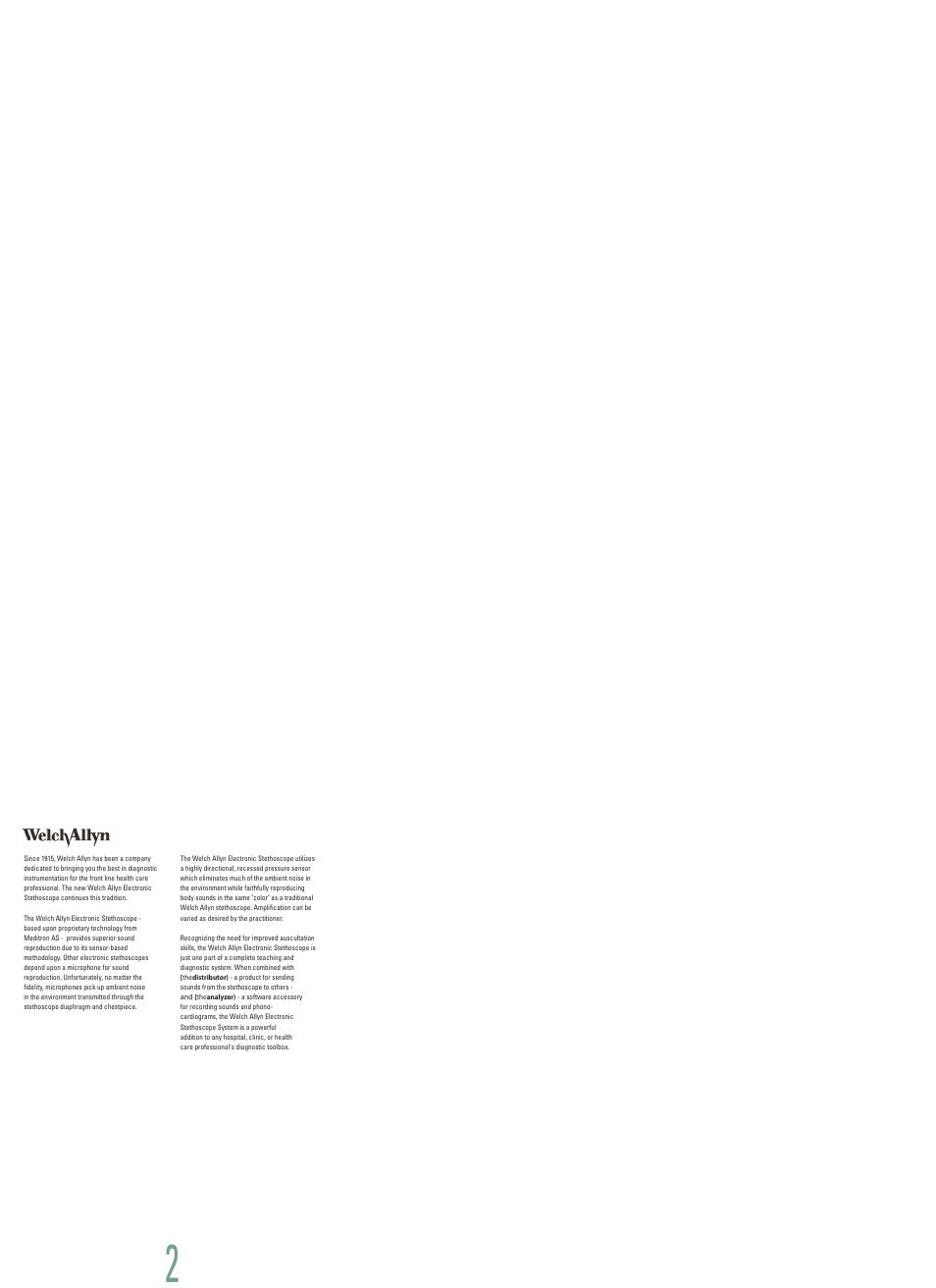 Introduction | Welch Allyn Master Elite Plus - User Manual User Manual | Page 3 / 18