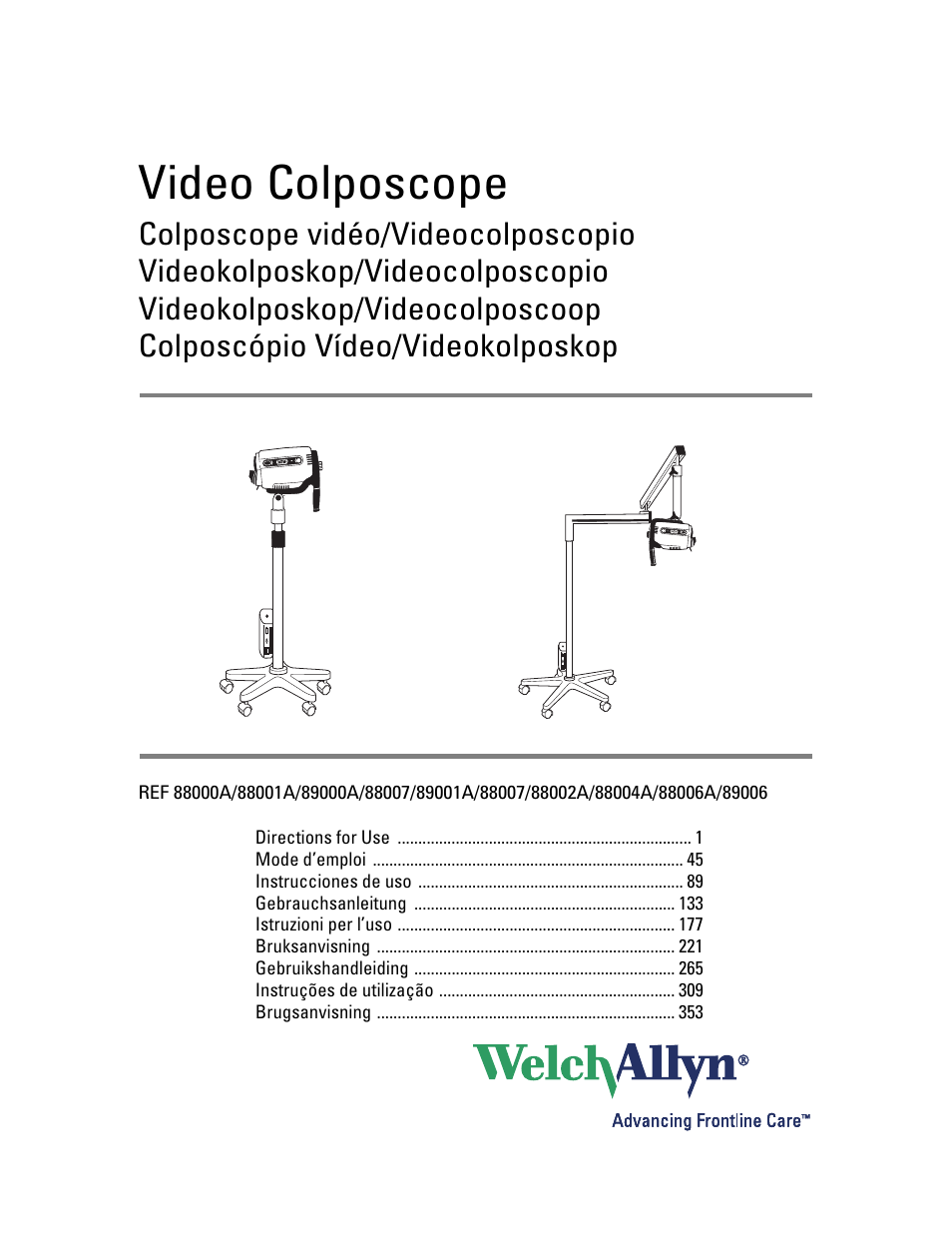 Welch Allyn Video Colposcope - User Manual User Manual | 400 pages