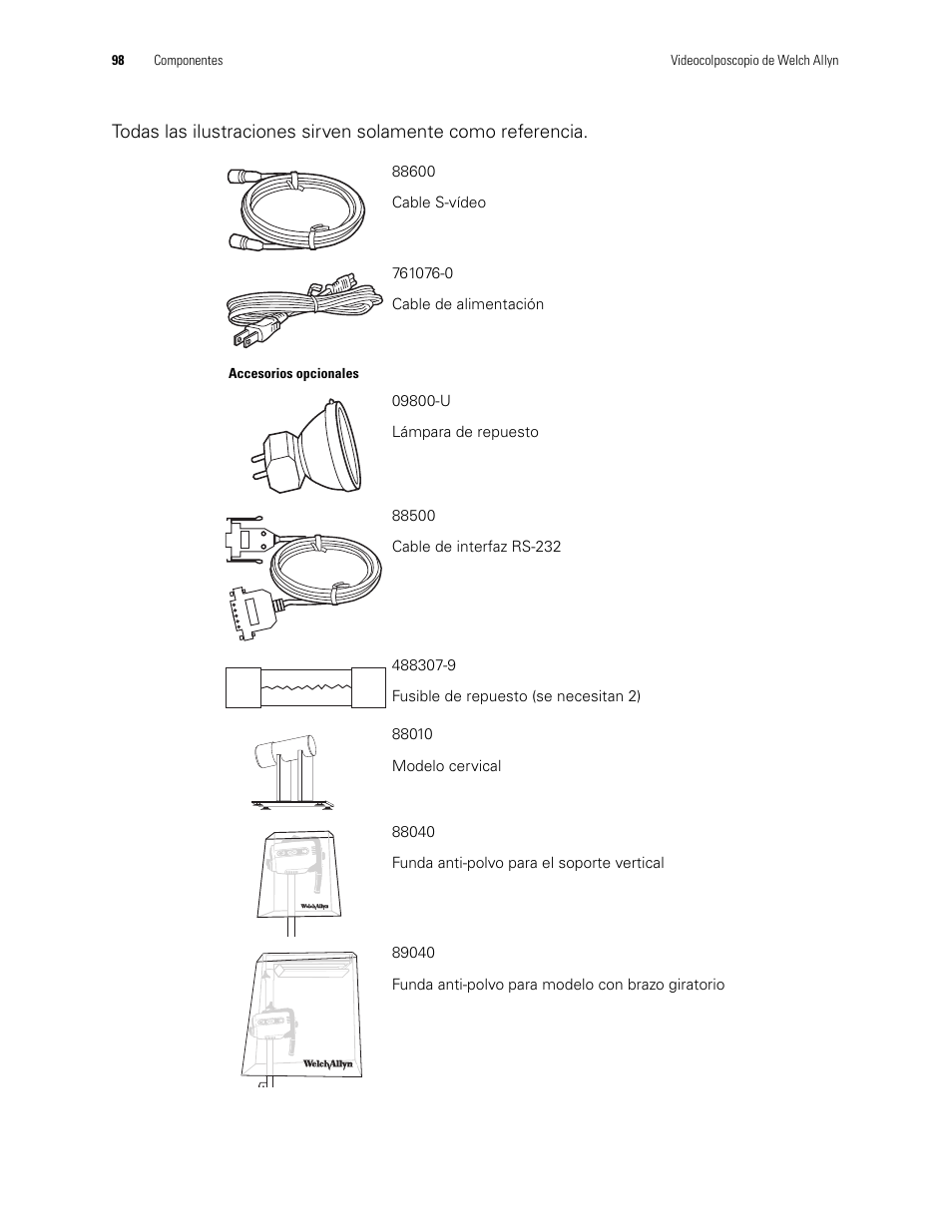 Welch Allyn Video Colposcope - User Manual User Manual | Page 100 / 400