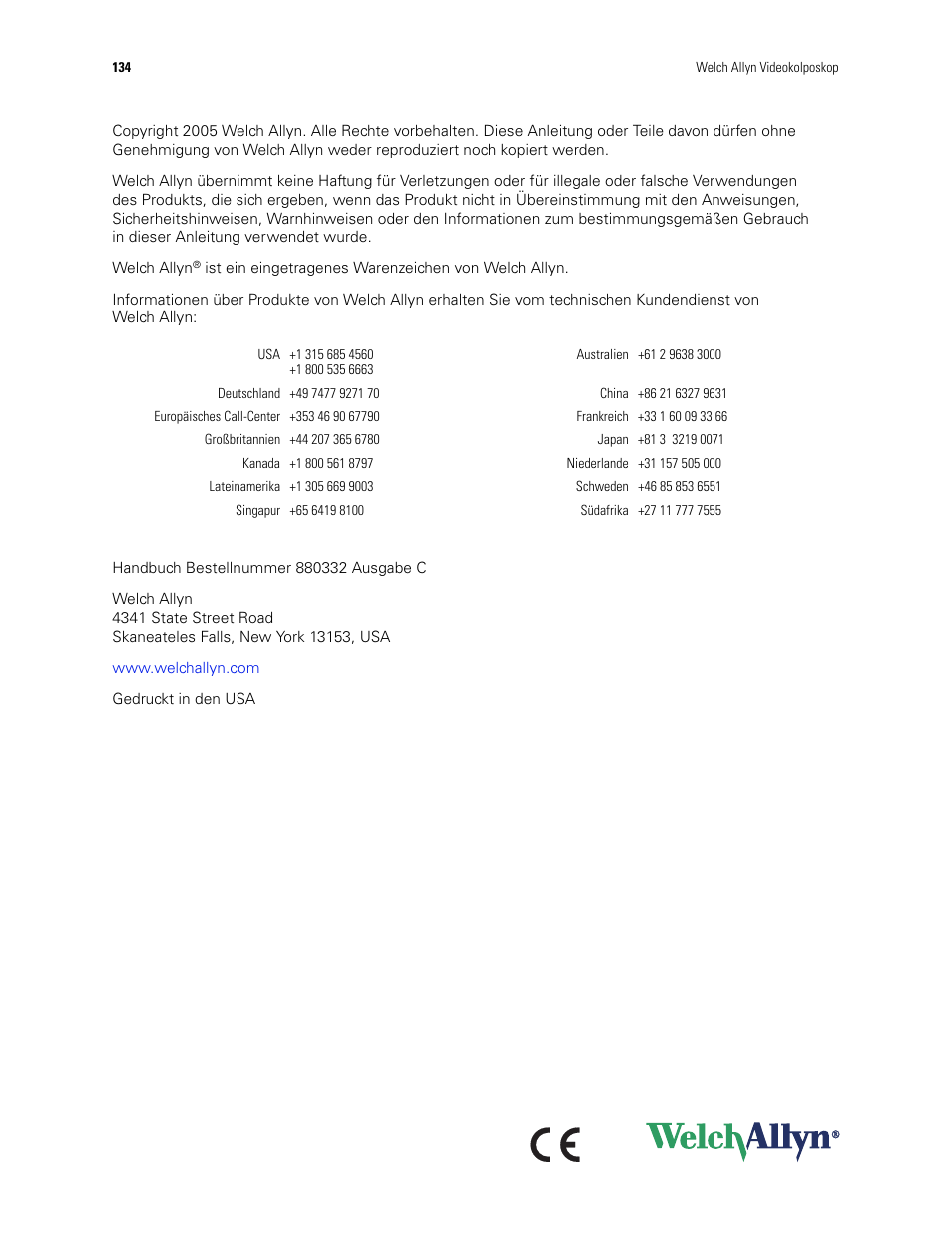 Welch Allyn Video Colposcope - User Manual User Manual | Page 136 / 400