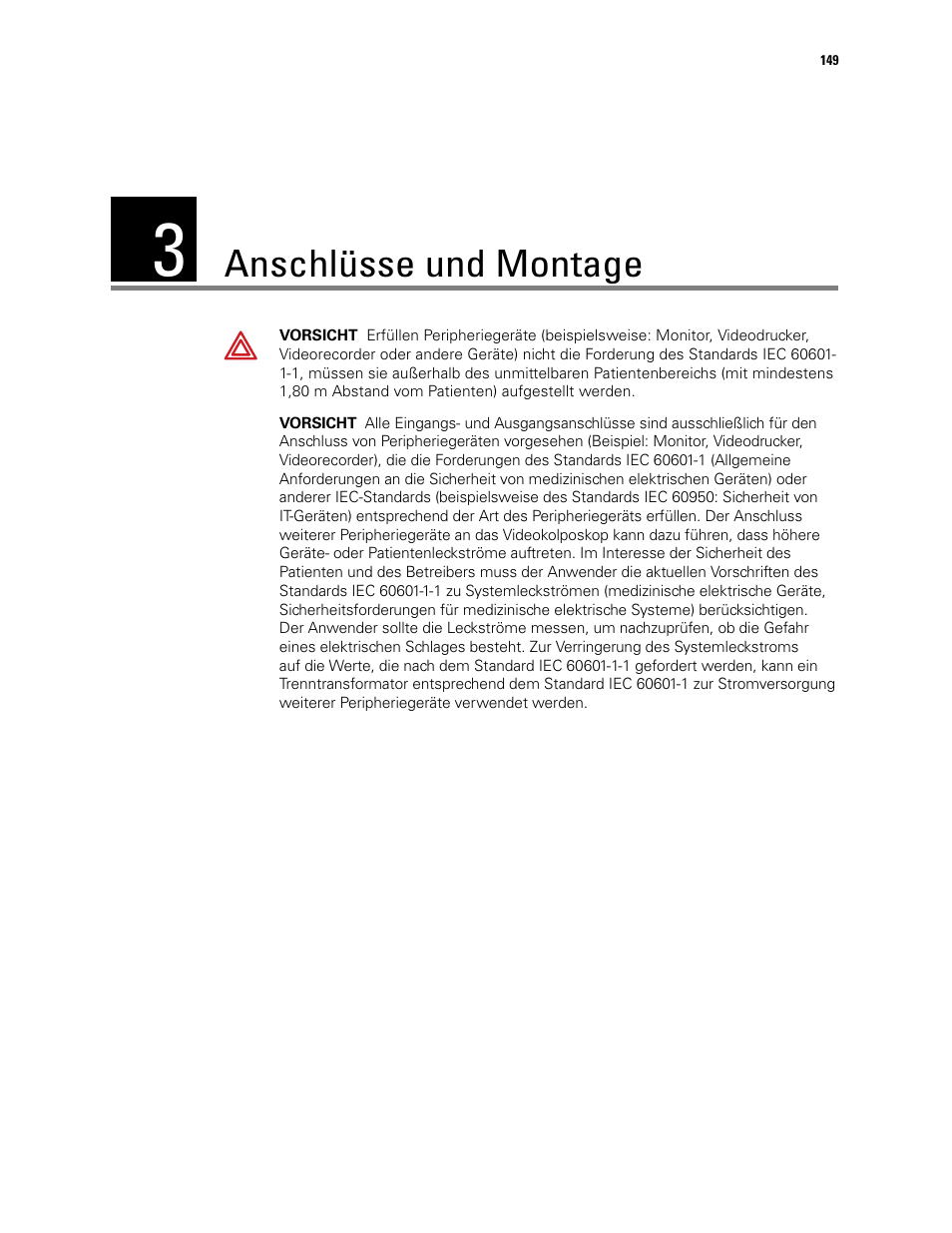 Anschlüsse und montage, 3 - anschlüsse und montage | Welch Allyn Video Colposcope - User Manual User Manual | Page 151 / 400