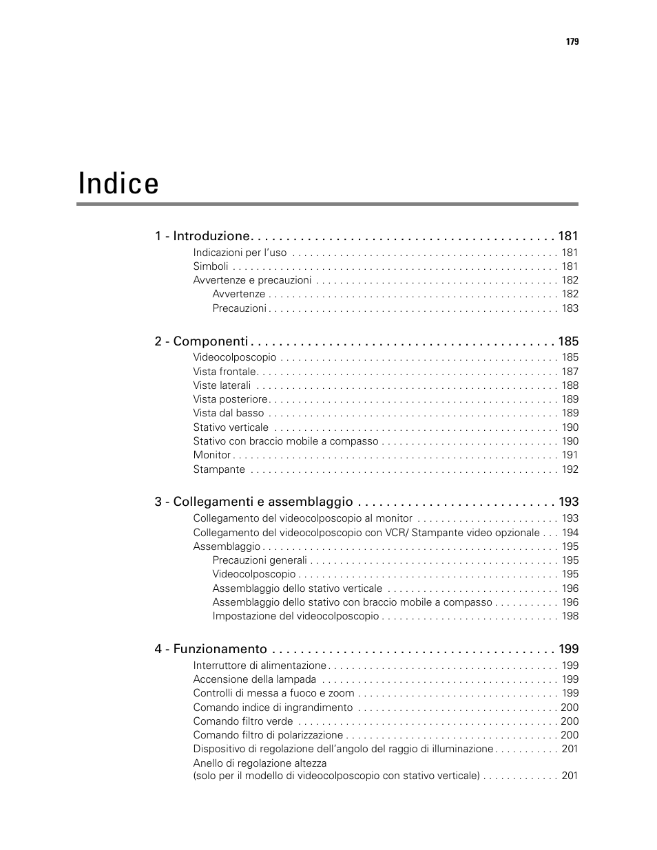 Indice | Welch Allyn Video Colposcope - User Manual User Manual | Page 181 / 400