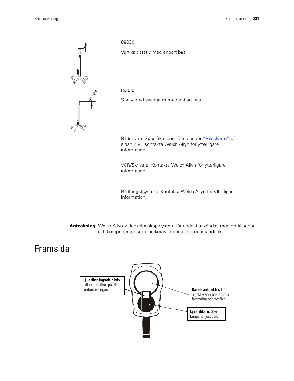 Framsida | Welch Allyn Video Colposcope - User Manual User Manual | Page 233 / 400