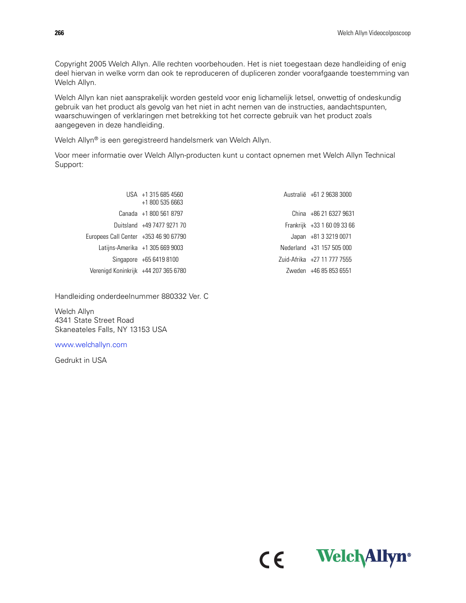Welch Allyn Video Colposcope - User Manual User Manual | Page 268 / 400
