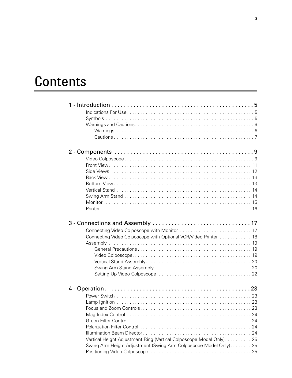 Welch Allyn Video Colposcope - User Manual User Manual | Page 5 / 400