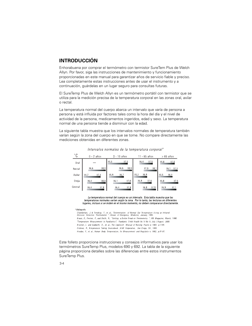 Introducción, Introducción -4 | Welch Allyn SureTemp Plus - User Manual User Manual | Page 64 / 294
