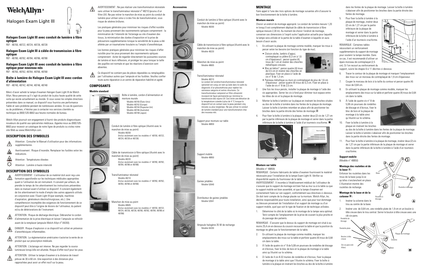 Halogen exam light iii | Welch Allyn Halogen Exam Light III - User Manual User Manual | Page 3 / 18
