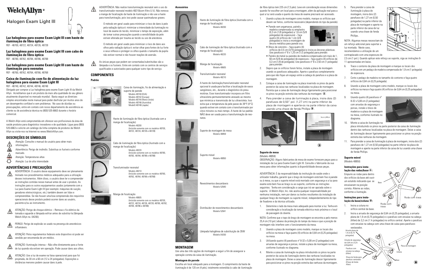 Halogen exam light iii | Welch Allyn Halogen Exam Light III - User Manual User Manual | Page 5 / 18