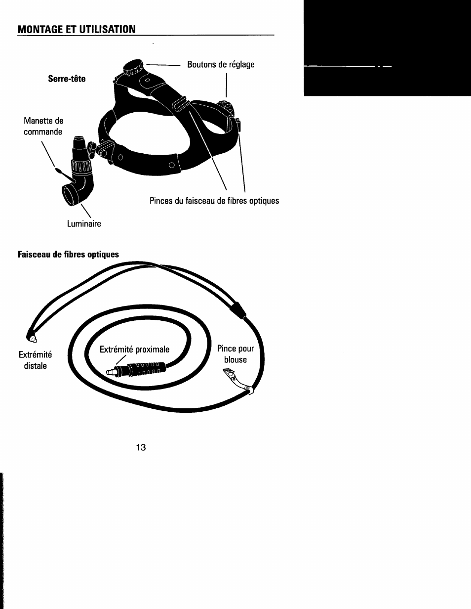 Montage et utilisation | Welch Allyn MFI Solarc Headlight - User Manual User Manual | Page 14 / 57