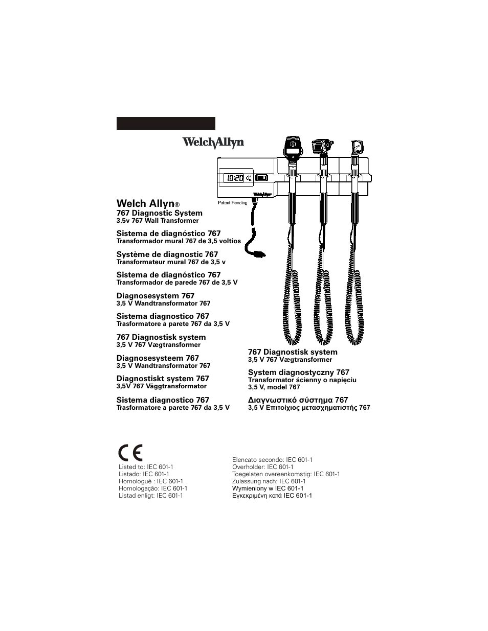 Welch Allyn 767 Diagnostic System - User Manual User Manual | 136 pages