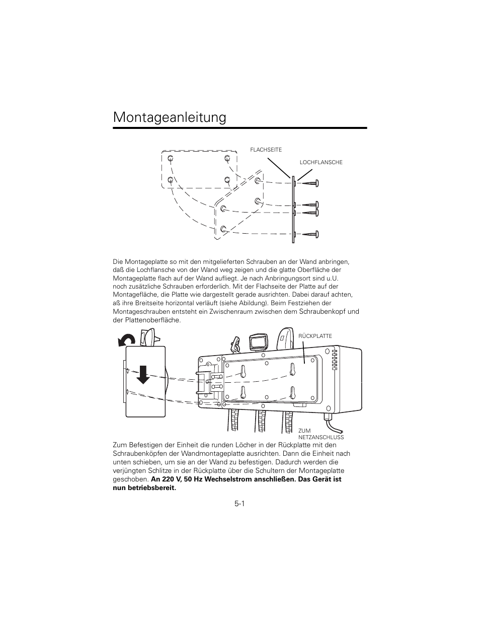 Montageanleitung | Welch Allyn 767 Diagnostic System - User Manual User Manual | Page 45 / 136