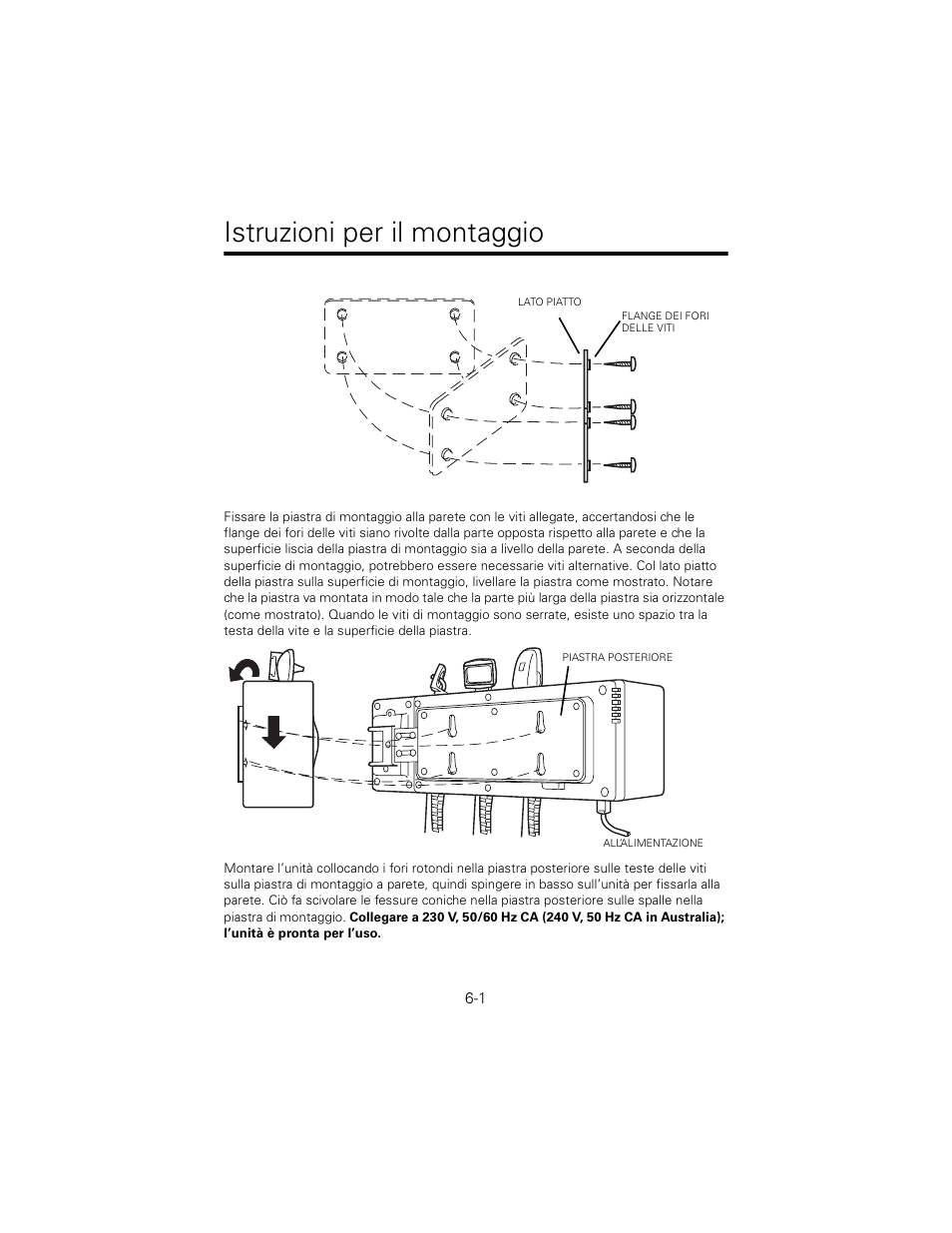 Istruzioni per il montaggio | Welch Allyn 767 Diagnostic System - User Manual User Manual | Page 55 / 136