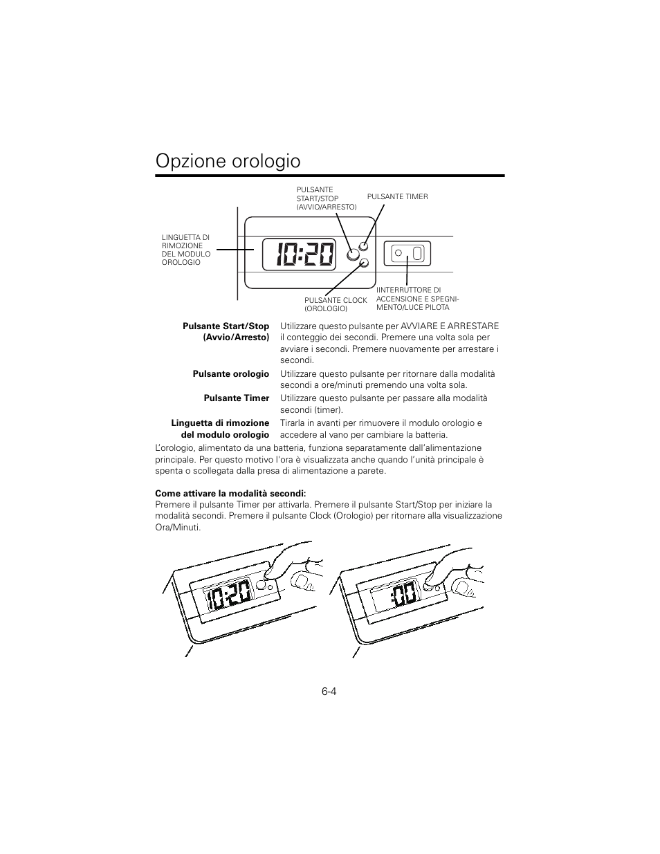 Opzione orologio | Welch Allyn 767 Diagnostic System - User Manual User Manual | Page 58 / 136