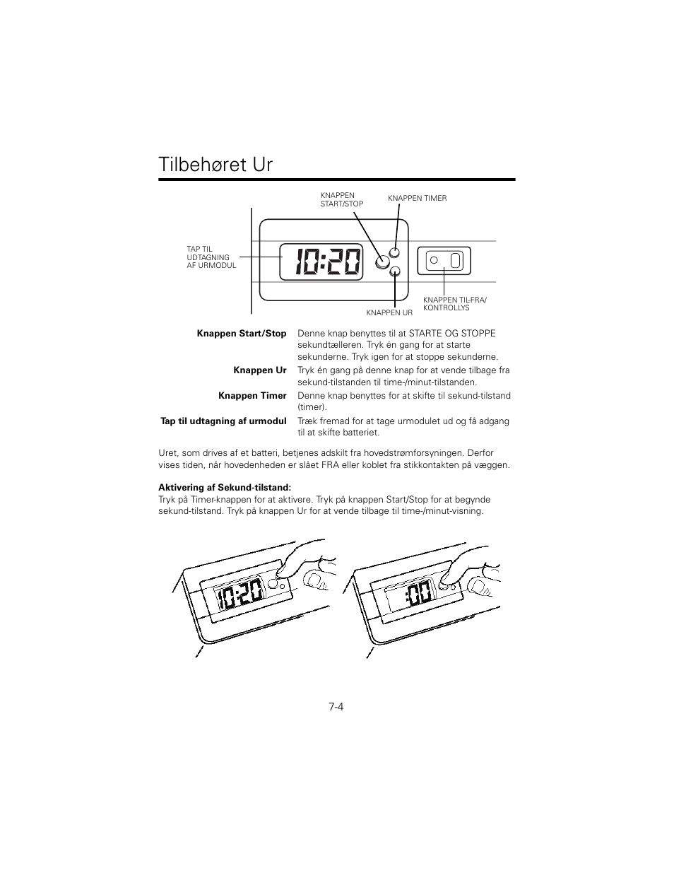 Tilbehøret ur | Welch Allyn 767 Diagnostic System - User Manual User Manual | Page 68 / 136