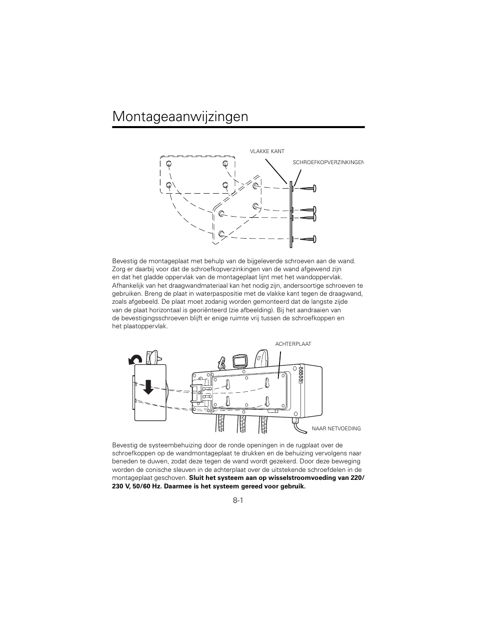 Montageaanwijzingen | Welch Allyn 767 Diagnostic System - User Manual User Manual | Page 75 / 136