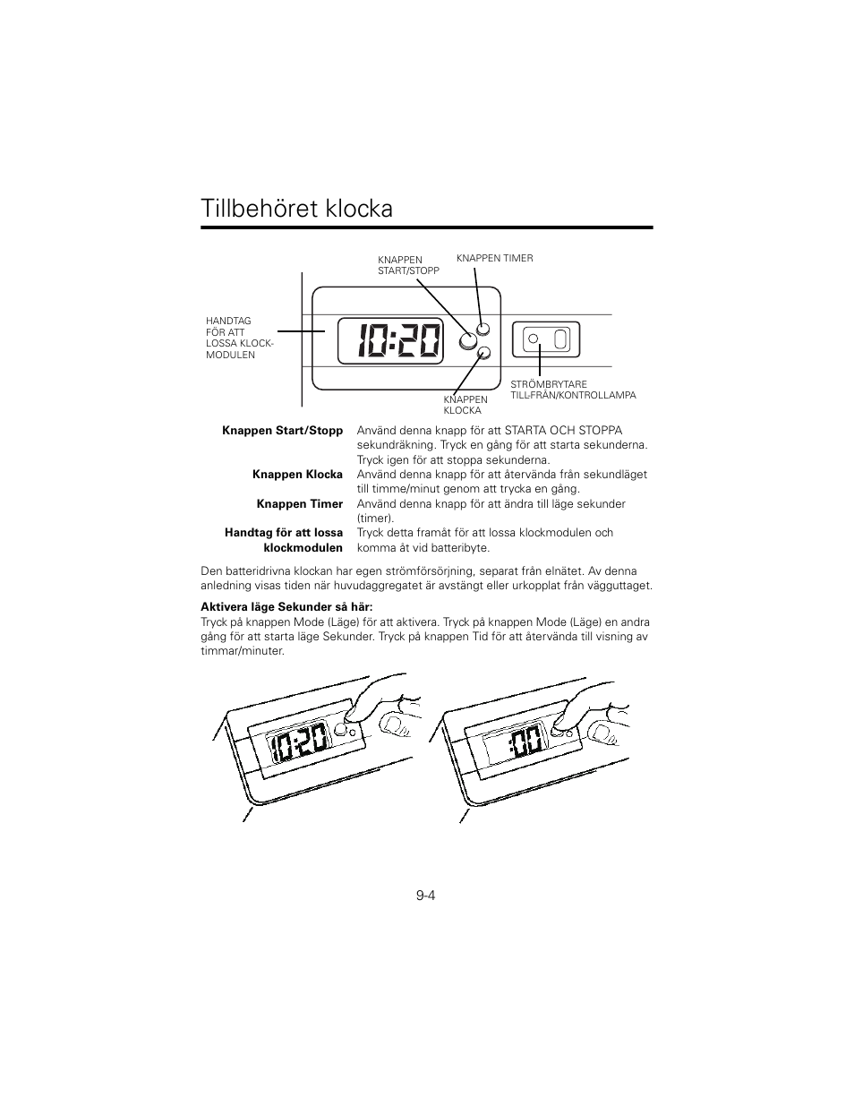 Tillbehöret klocka | Welch Allyn 767 Diagnostic System - User Manual User Manual | Page 88 / 136