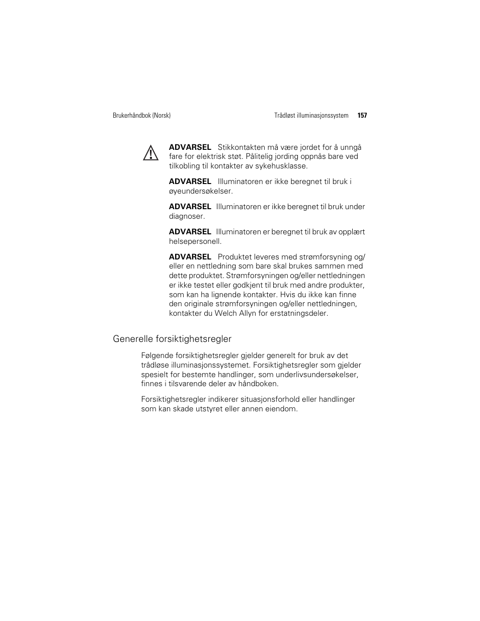 Welch Allyn KleenSpec 790 Series Cordless Illumination System - User Manual User Manual | Page 159 / 222