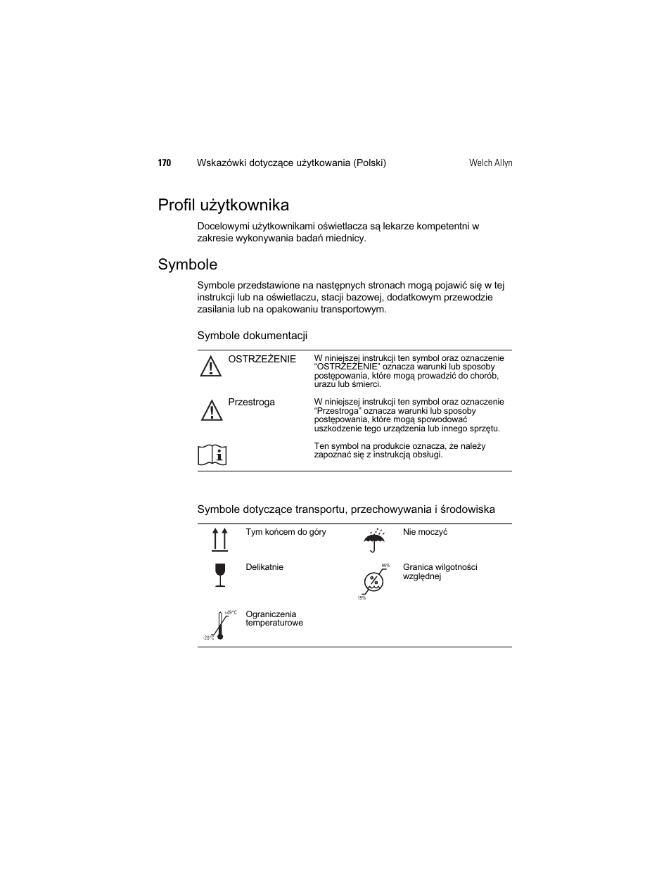 3uriloxľ\wnrzqlnd, 6\peroh | Welch Allyn KleenSpec 790 Series Cordless Illumination System - User Manual User Manual | Page 172 / 222