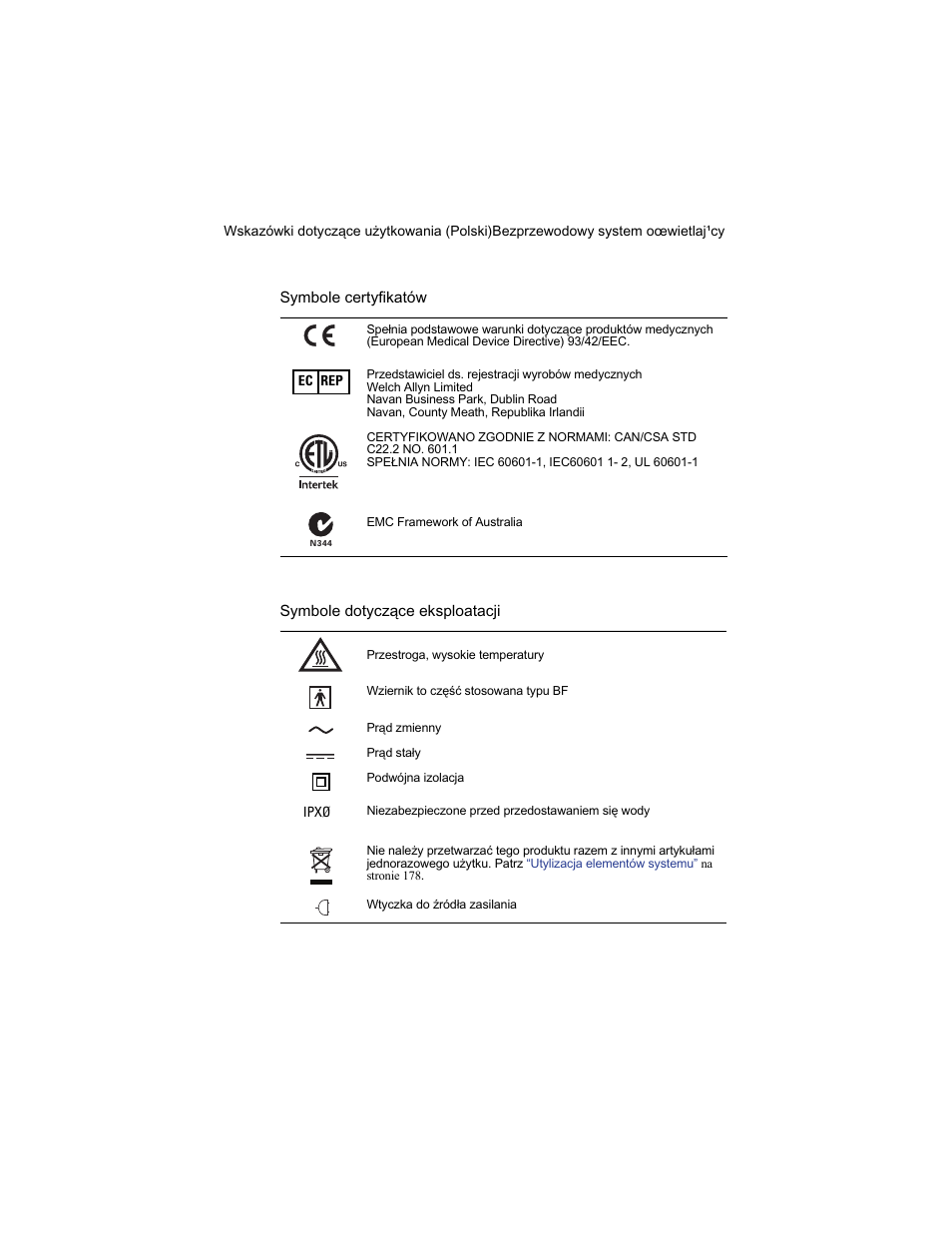 Welch Allyn KleenSpec 790 Series Cordless Illumination System - User Manual User Manual | Page 173 / 222