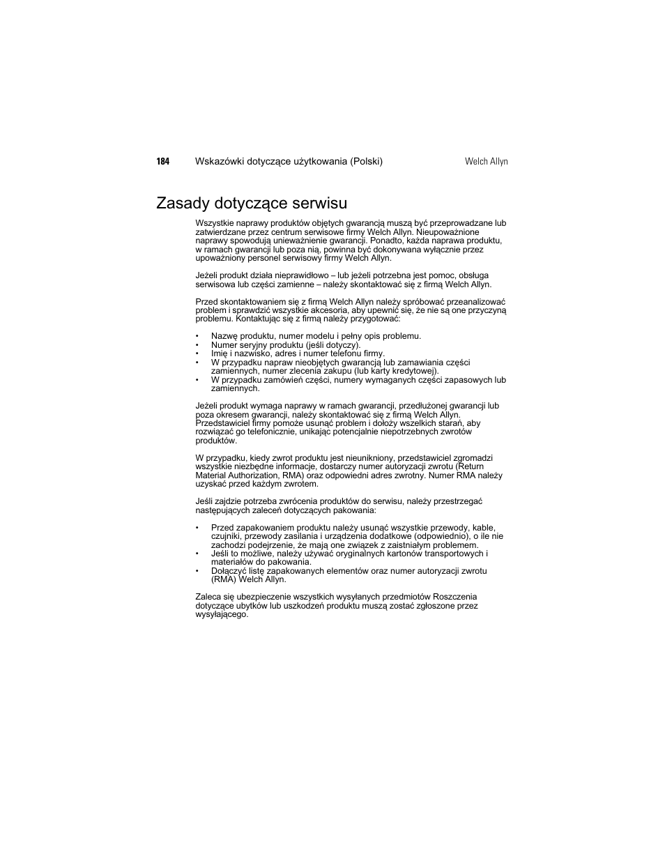 Dvdg\grw\f]çfhvhuzlvx | Welch Allyn KleenSpec 790 Series Cordless Illumination System - User Manual User Manual | Page 186 / 222