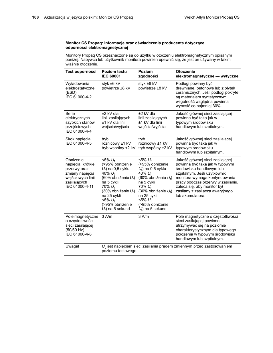 Welch Allyn Propaq CS Monitor - User Manual User Manual | Page 116 / 152