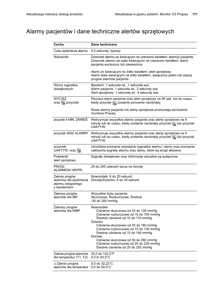 Welch Allyn Propaq CS Monitor - User Manual User Manual | Page 119 / 152