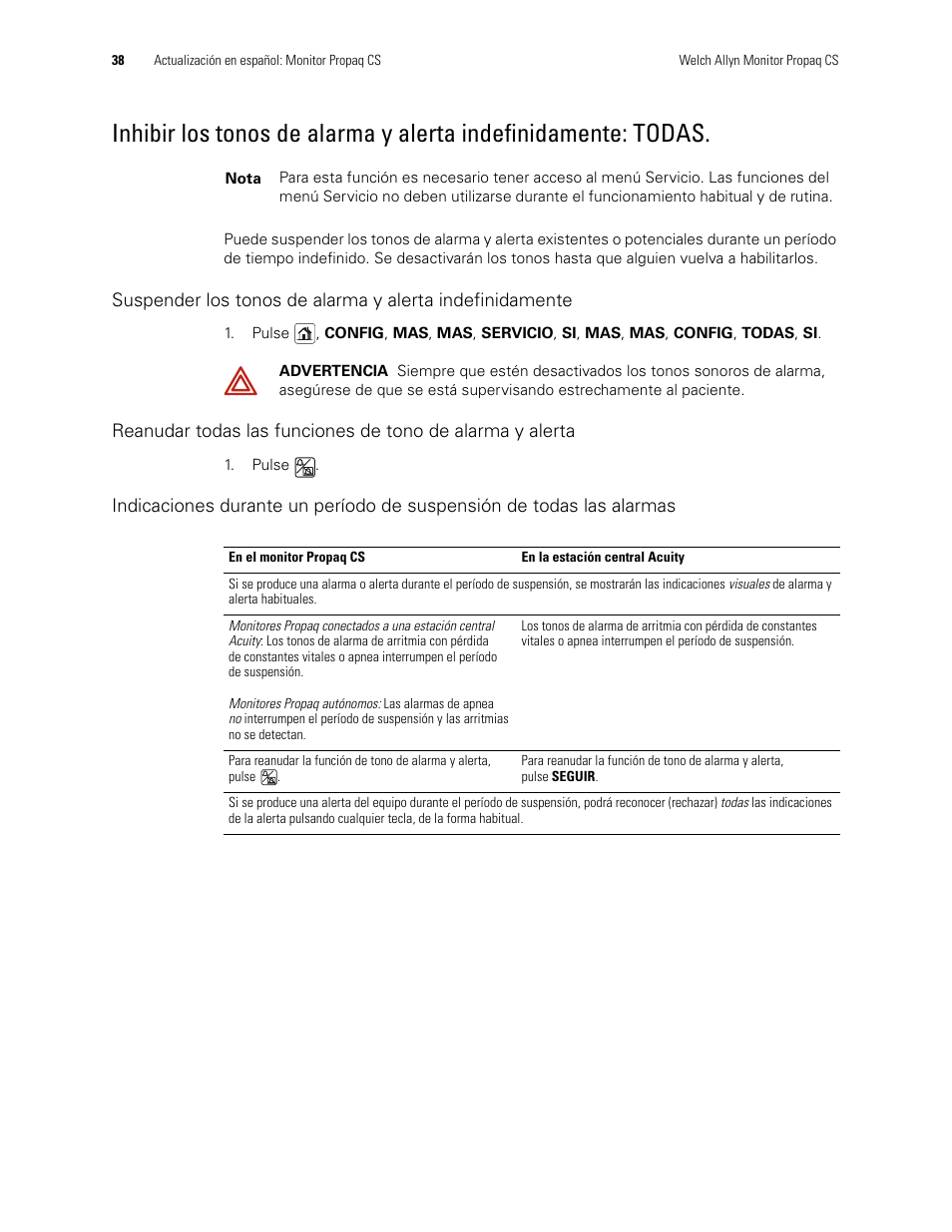 Welch Allyn Propaq CS Monitor - User Manual User Manual | Page 46 / 152