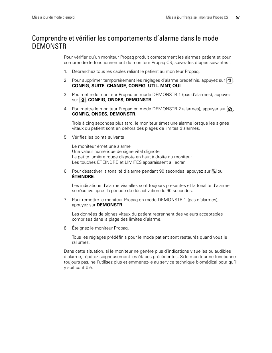 Demonstr | Welch Allyn Propaq CS Monitor - User Manual User Manual | Page 65 / 152