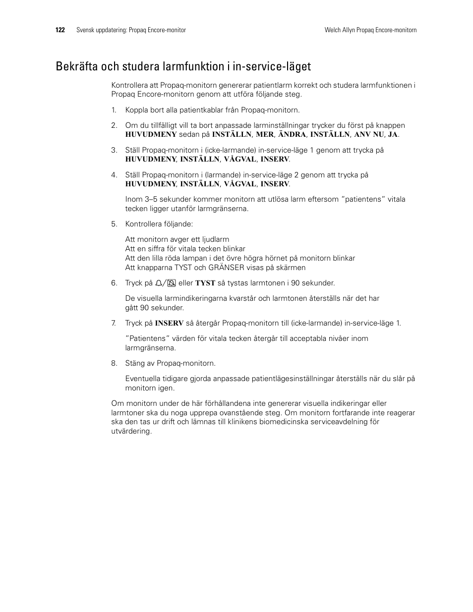 Welch Allyn Propaq Encore Monitor - User Manual User Manual | Page 130 / 136