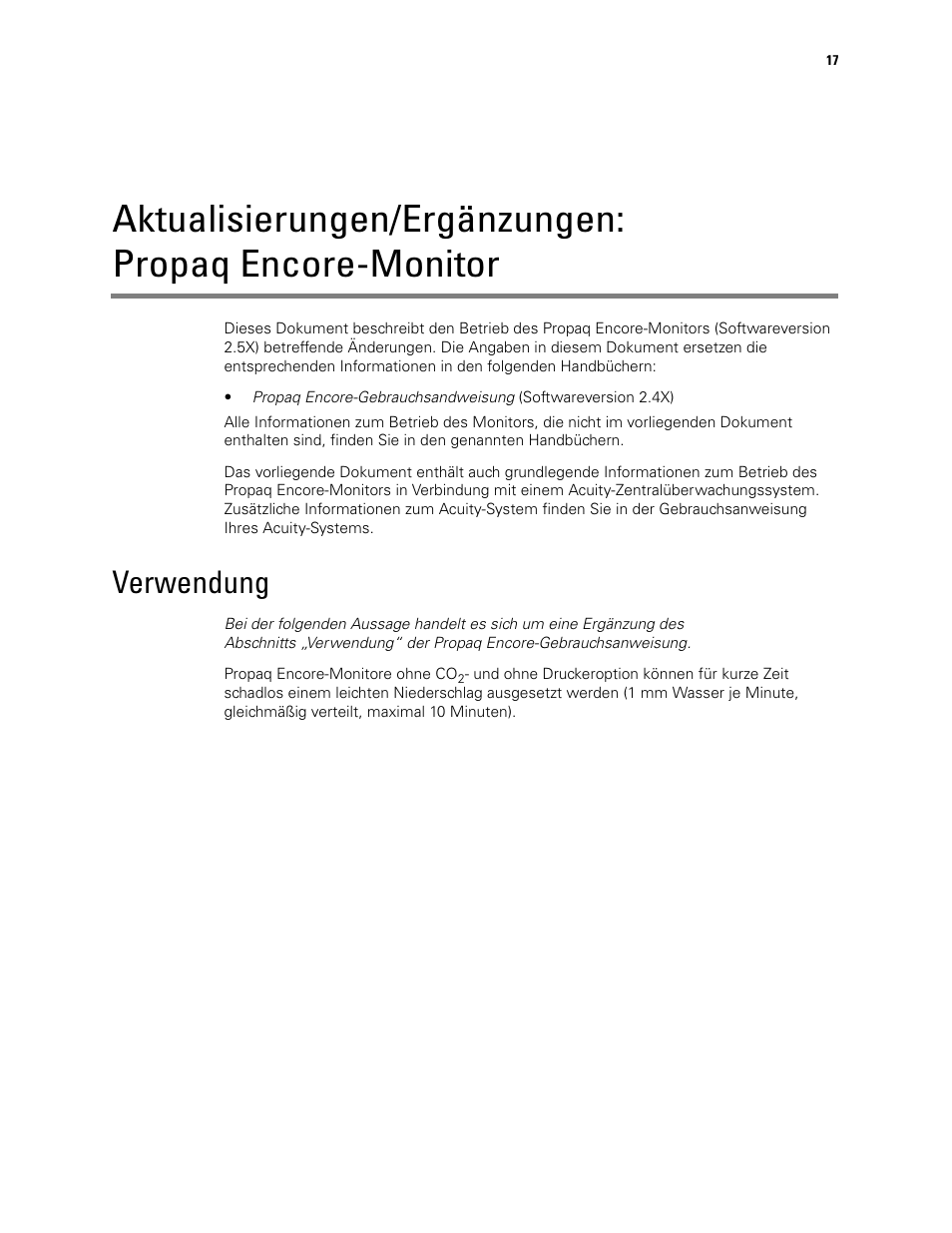 Verwendung | Welch Allyn Propaq Encore Monitor - User Manual User Manual | Page 25 / 136