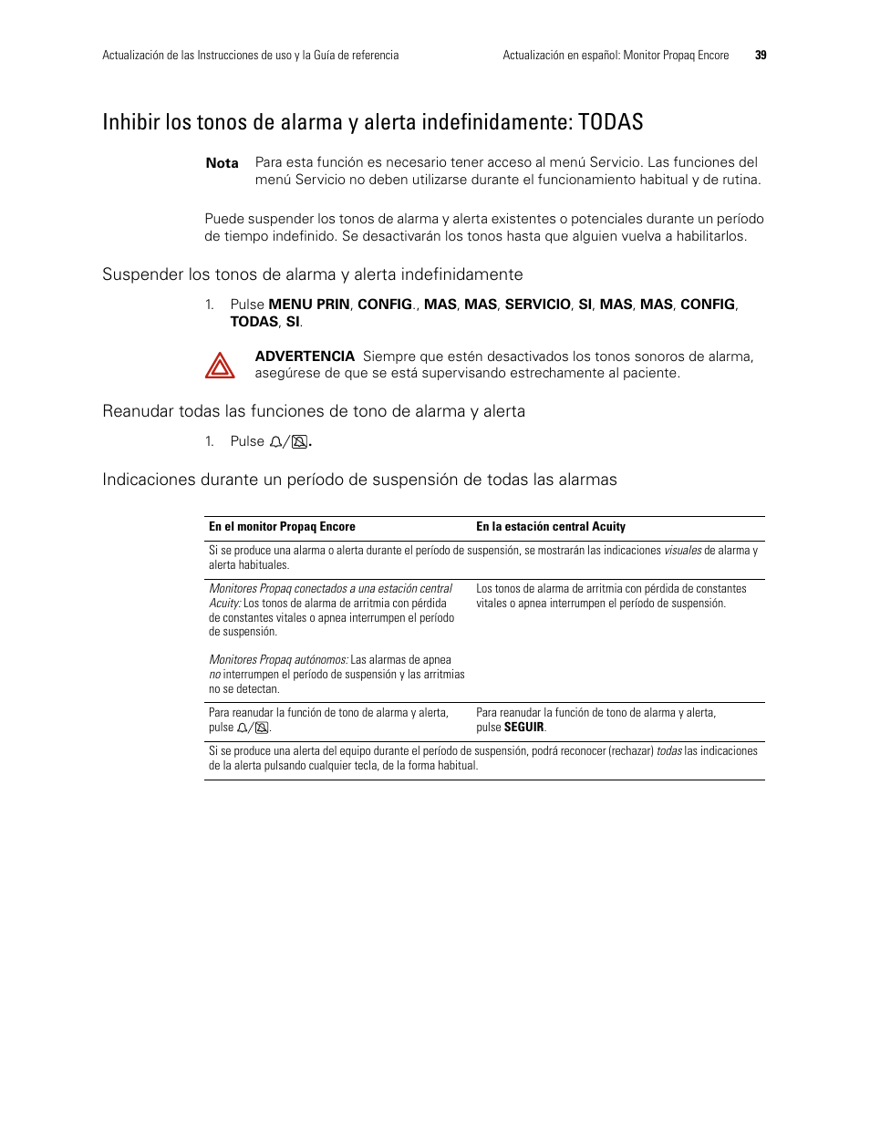 Welch Allyn Propaq Encore Monitor - User Manual User Manual | Page 47 / 136