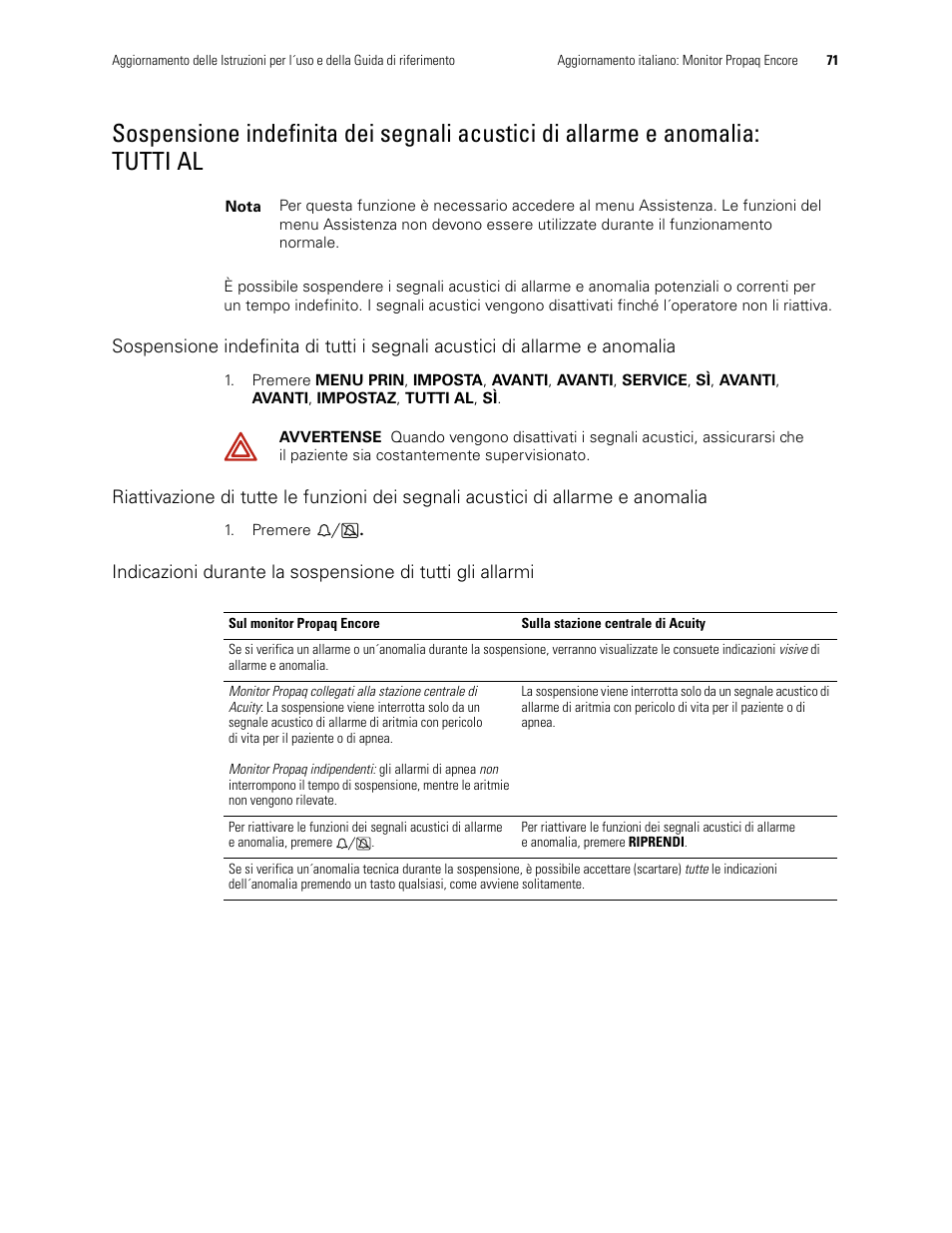 Tutti al | Welch Allyn Propaq Encore Monitor - User Manual User Manual | Page 79 / 136