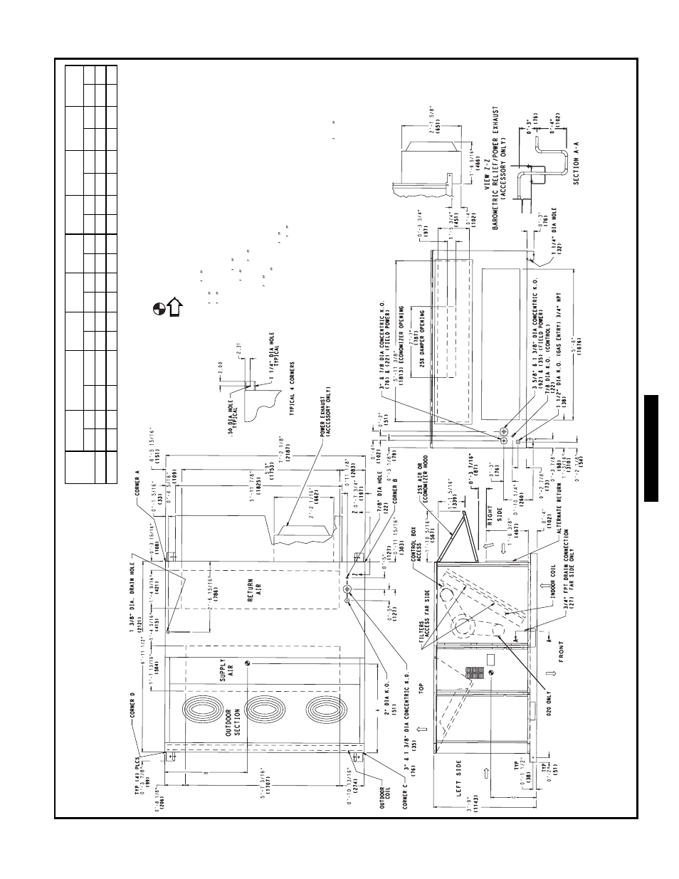 Base unit dimensions, 579f180,216 | Bryant 581C User Manual | Page 177 / 298