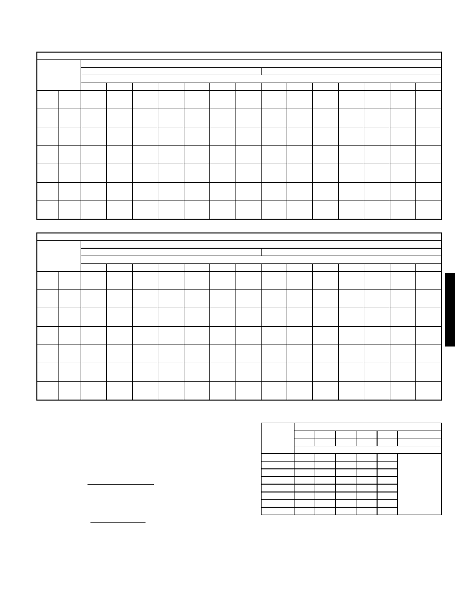 Performance data, Cooling capacities | Bryant 581C User Manual | Page 183 / 298
