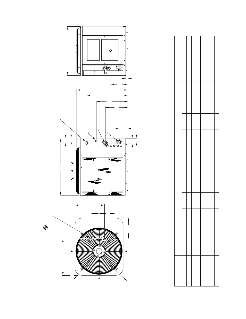 Dimensions, Dimensions (in.) | Bryant SPLIT-SYSTEM 697C User Manual | Page 2 / 36